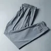 LU Fast Drying Sports Pants Casual Ice Silk Stretch Breathable Running Pants Leggings For Men Sports Fitness Air Conditioning 240402