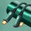 Codo único codo único 90 grados ángulo masculino a masculino línea USB Tipo C Cable de datos Cable de carga Cable USB C Cable