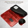 Телефонные чехлы для Samsung Galaxy S24 S23 FE S22 A14 A54 A34 4G 5G Кожаный корпус кожа Magic Flip Dual Protect