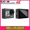 Kameror SJCAM SJ6 Pro Dual Screen 4K Action Hjälm Sport DV Camera Waterproof 4K 60fps Dual Screen 6Axis Gyro Stabilization 165 ° Lens