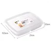 Storage Bottles 4 Grids Food Fruit Box Portable Compartment Refrigerator Freezer Organizers Onion Ginger Container Boxes