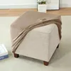 Couvercles de chaise en velours couvercle ottoman couvercle de bas de pied élastique doux pour le salon house pouf tabouret meuble protector