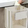 Impiccarsi cestino cucina lattina pieghevole cucina compost bin a parete alimentare cestino senza mobile per perforazione la spazzatura può risparmiare spazio