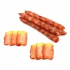 Flores decorativas simulación de comida china plástico faux salchicha rodajas de carne de cerdo falso de la ventana de decoración a la parrilla parma parma
