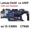 Carte mère LAA901P pour Dell Latitude E5450 Ordinateur Motherboard Zam70 7YWD9 X4VXX C7K68 X4WN9 I3 I5 I7 CPU EST TEST CY CYT CY