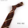 Neck Ties Mens striped 8cm polyester casual business banquet wedding hand tie mens new red weddingQ