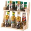 Pine Wood Spice Rack 2 3 Camadas Organizador de cozinha Stand para Spice Doutiment Doutador do jardim vaso de flores Display Spice WJ922