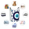 Tvättpåsar nazar Evil Eye Lucky Charm Mönster Korg Collapsible Turkish Tribes Amulet Clothing Hamper Toys Organizer Lagringsfack