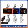 1500kg/1000kg/500kg Digital Hanging Scale with 65ft Remote Control Heavy Duty Crane Scale Dimmable LED Industrial Hook Scales