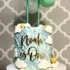 Cake Topper Nom personnalisé pour l'anniversaire des lettres acryliques personnalisées Pièce de conception de gâteau Topper Baby Children's Party Decor