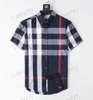 Men Shirt Luxurys Desingers Herrenhemden Hemden Kleid Geschäft Casual Shirt Ärmel Streifen schlanke männliche soziale Modeplaid asiatischer M-3xl