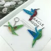 Hummingbird Ornement Resin Casting Silicone Moule femme Keychain Pendante décorative Moule de bijoux pour l'artisanat DIY