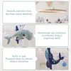 Baby Marine Animal Felt Bed Bell Rattle Set born for Crib Wood Mobile Carousel Cot Musical Toy Gift 240409