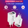 PD 20W Chargeur USB Affichage numérique Chargeur de charge rapide Charge rapide 3.0 pour iPhone 14 13 Xiaomi Samsung Téléphone Adaptateur