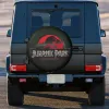 Copertina per pneumatici di scorta Jurassic Park per Toyota RAV4 Prado Jeep RV SUV Dinosaur World Car Wheel Protector Covers 14 "15" 16 "17" pollici