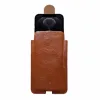 Porta della custodia a cingi della cintura per telefono in pelle vera per iPhone 15 14 13 12 11 Pro Max XS 7 8 Plus Se 2 uomini Copertina di custodia per la custodia per la custodia per la spina con la spina con la spina.