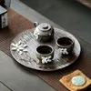 Tee -Sets Keramik Tee Set Home Chinesische Teekanne und Teetassenschalen Wasserstraße Ein Topf Zwei Tassen