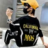 Summer Children Boy Clothes Set Letter Print Tshirts and Pants Passar Teenage Girl Short Sleeve Crew Top Bottom Tracksuit Outfits 240328