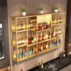 Inverted Bottle Bar Cabinet Whisky Hanging Holder Modern Wine Cabinets Unique Commercial Cremalheira De Vinho Bar Accessories