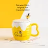 Tasses 1pcs dessin animé tasse de café en céramique abe