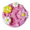 Craft Cupcake Bloom 3D Rose Flower Fondant Silicone Mold Mould Baking Cake Cookies Form Jelly Candy Chocolate Soap Sugar