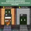 Capteur de porte de poulaille de poulet automatique Porte de poulet Porte de poule de haute qualité Practical Farm Poulet Pites Duck Cage Door Farm Decor
