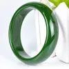 Armreif Fashion Natural Green Jades Schmuck Accessoires für Frauen Geschenke echte Jades Stone Armreifen