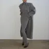 Lässige Kleider Combhasaki Frauen Ol Vintage gestrickt eng mit hohem Rollkragenpullope ärmelloses Festkörperkörperklub Maxi Langes Kleid
