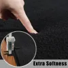 Tapis noirs de salon tapis non glisser les tapis de chevet de gard