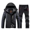 Skijacken 2021 Men039s Skiganzug Marken winddichte wasserdicke Schneeschicht Winter und Snowboardenjacke Hose SE2757895