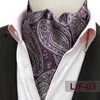 Huishi 고급 브랜드 목 스카프 Paisley Jacquard Bandanna Bussiness 웨딩 파티 영국 턱시도 셔츠 넥 밴드 스카프 240409