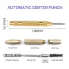 STONEGO 1PC 5 Inch Automatic Center Punch Drill for Windows, Wood, and Metal - Automatic Window Breaker Tool with Firing Pin