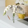 Decoratieve bloemen Groothandel High End -kwaliteit PU Artificial voor realistische bruiloftdecoratie gesimuleerde phalaenopsis verkleden