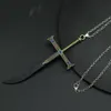 Dracule Mihawk Keychain Black Sword Key Chain Yoru for Men 애니메이션 액세서리 자동차 키 링 llaveros