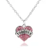 Colliers de pendentif pendentifs bijoux diamant pêche coeur mères jour cadeau famille fille sœur colle de gouttes