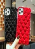 Rivet Lattice Lambskin -telefoonhoesje voor Samsung S21 Ultra S20 S8 S8 S10 5G S9 Plus Note9 A41 A21S A81 S10Lite Note10Lite S10E Duurzame P295642444