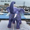6mh (20 Fuß) mit Gebläse Customized Giant Tiermodell aufblasbares Elefantenmodell Volldruck Elefant Loxodonta Apraric zum Verkauf