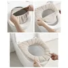 Toilet Seat Covers Keep Warm Cover Closestool Mat Pad Knitting O-shape Children Potty Training Washable Bathroom Accessorie