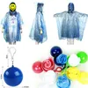 Unisex Impermea per pioggia usa e getta Poncho Raincho Rain abbigliamento palla impermeabile impermeabile in plastica