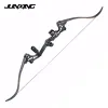 Une paire Junxing F163 Bow Blans Remplacement de tir de chasse au tir à l'arc pour bricolage de bricolage 30lbs-50lbs de couleur noire de couleur