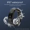 Armband P12 ECG PPG Smart Armband Blodtryck Hjärtfrekvens Monitor Smartband Sport IP67 Vattentät fitness tracker Armband