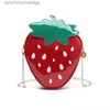 Autres sacs Sacs à bandouliers dessin animé Sac à bandoulière de fraise mignon TRENDY UNIQUE PU CRURPROSS-CROSSS-FORME CONCUTHER