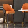 Korzystek kuchenny krawędzi stołek złoty high metalowy luksusowy luksusowe krzesło nordyckie jadalnia staburete alto para cocina meble