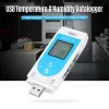 USB温度湿度データロガー再利用可能なRH TEMP DATALOGGER RECORDER HUMITURE RECORDINGメーター32,000の記録容量