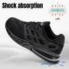 Boots Larnmern Men Steel Toe Work Safety Shoes Aircushion Antismashing Lightweight Nonslip Shockproof Construction Sneaker