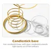 Candle Holders Office Living Room Holder Party Home Decor Modern Table Centerpiece For Tea Light Events Iron Gold Wedding