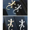 3D Metal Gecko Badge Logo Stickers For Audi A1 A3 S3 8P 8V A4 B7 B8 A5 A6 C6 C7 Q2 Q3 Q5 RS Sline Quattro Sportback Car Styling