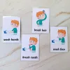 34pcs/set English Word Learning Flash Cards Daily Behavior Life Training Card Memory Game Children Early Learning Toy