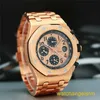 Zwitserse AP pols Watch Royal Oak Offshore Series Box Certificate Automatische machines Rose Gold Mens Watch 26470or