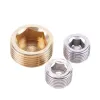 1/8 "1/4" 3/8 "1/2" 3/4 "1" BSP MANNELIJKE DRAAGE MESTE BRASS INTERNE ZEX KOPPIJP MAAK PACT SOCKET Eind Cap Plug koperadapter